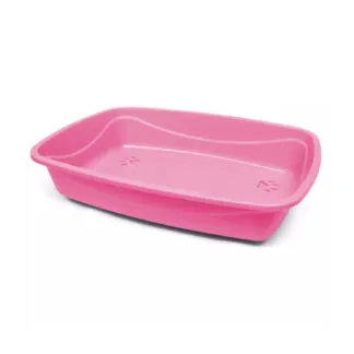 Bandeja Higiênica Luxo Patas Sani Cats para Gatos Rosa Pet Injet