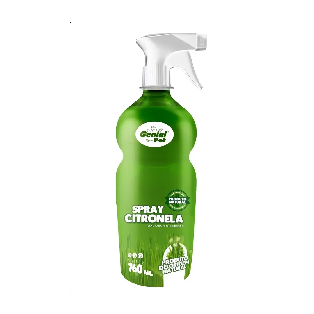 Deo Colônia Citronela 750ml Genial Pet - Terra Zoo