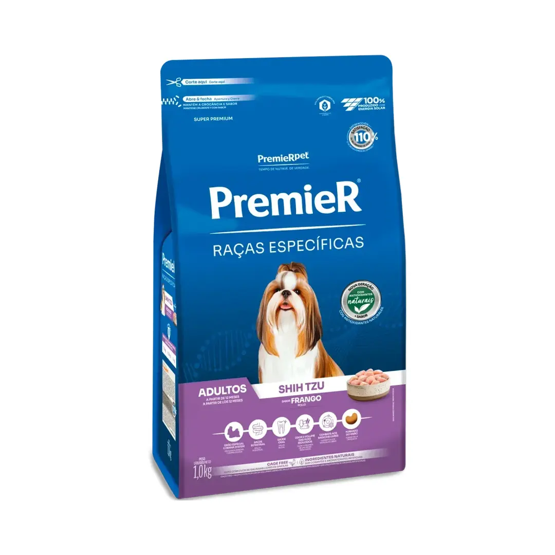 Ração Premier Raças Específicas Para Cães Adultos Shih Tzu Sabor