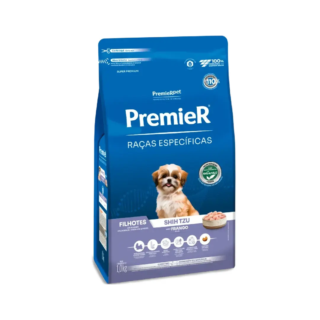 Ração Premier Raças Específicas Para Cães Filhotes Shih Tzu Sabor