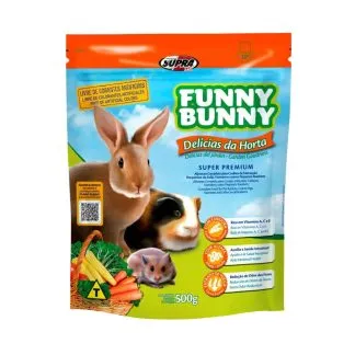Ração Funny Bunny Delícias da Horta para Roedores 500g Supra