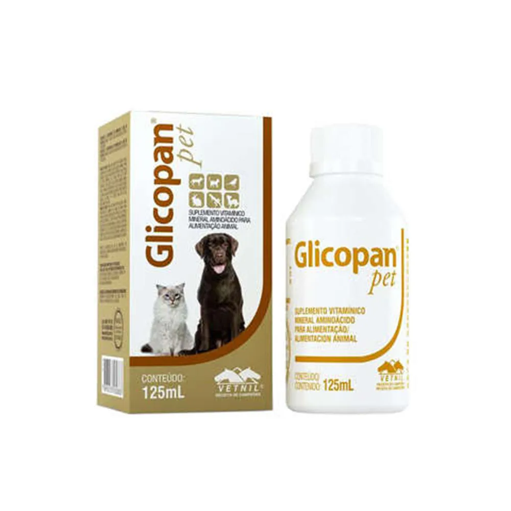 Glicopan Pet 125ml para Cães e Gatos Vetnil