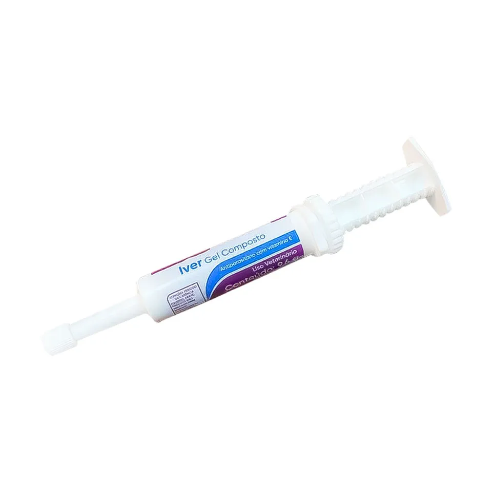 Vermífugo para Equinos Iver Gel Composto 9,6g Ourofino