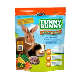 Ração Funny Bunny Delícias da Horta para Roedores 1,8Kg Supra