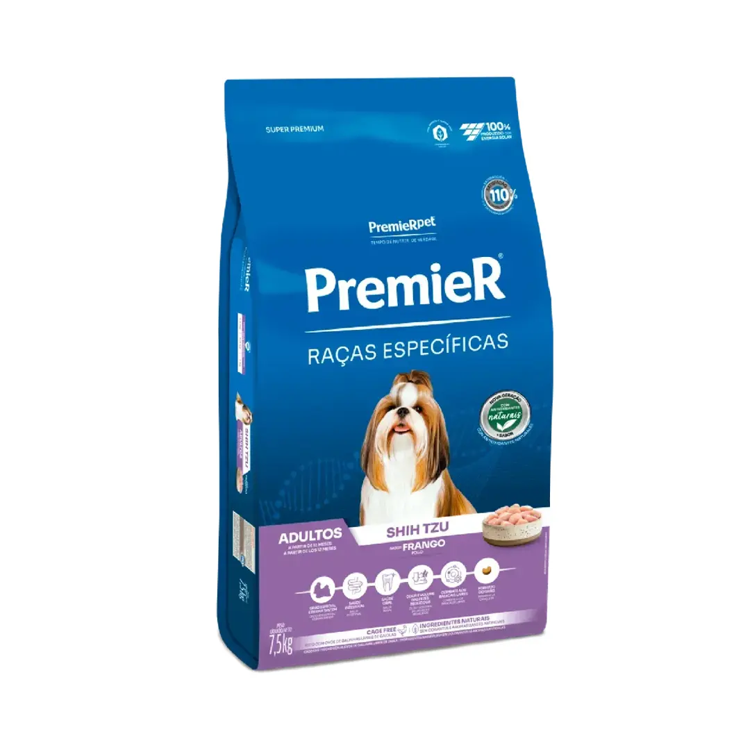 Ração Premier Raças Específicas Para Cães Adultos Shih Tzu Sabor