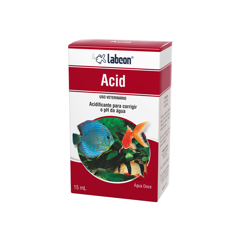 Labcon Acid 15ml - Redutor De PH Para Aquários De Água Doce - Condicionador De Água