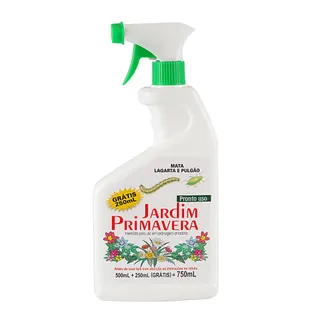 Inseticida Pronto Uso Jardim Primavera Lagartas e Pulgões 750ml