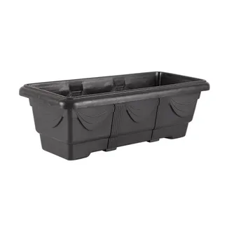Jardineira Plástica Preta 35cm Nutriplan