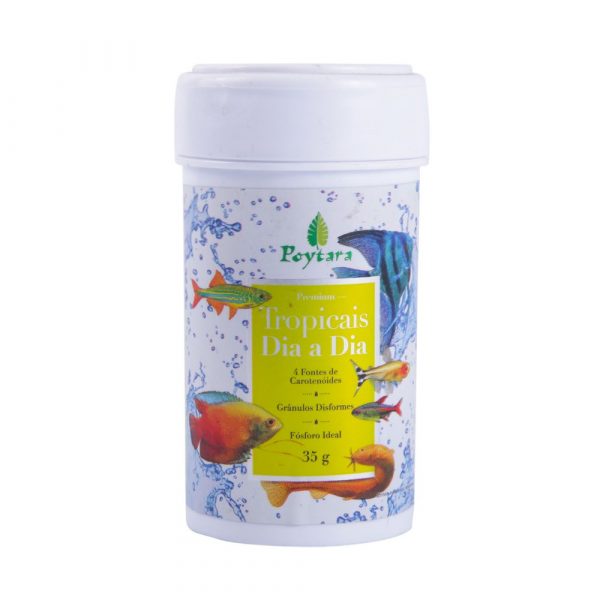 Ração para Peixes Tropicais Dia a Dia 35g Poytara