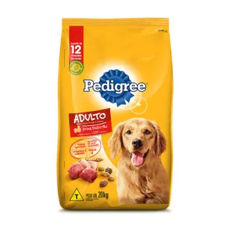 Racao Pedigree para Caes Adultos Sabor Carne, Frango e Cereais 20Kg