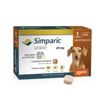 Antipulgas e Carrapatos Simparic 20mg para Cães 5,1 a 10Kg 1 Comprimido Zoetis