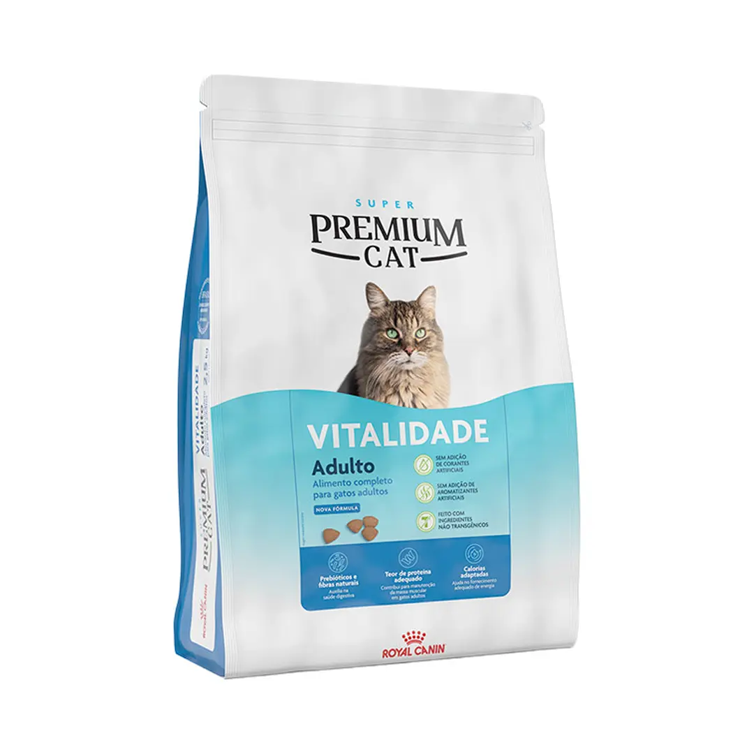 Ração Royal Canin Premium Cat Vitalidade para Gatos Adultos 10,1Kg
