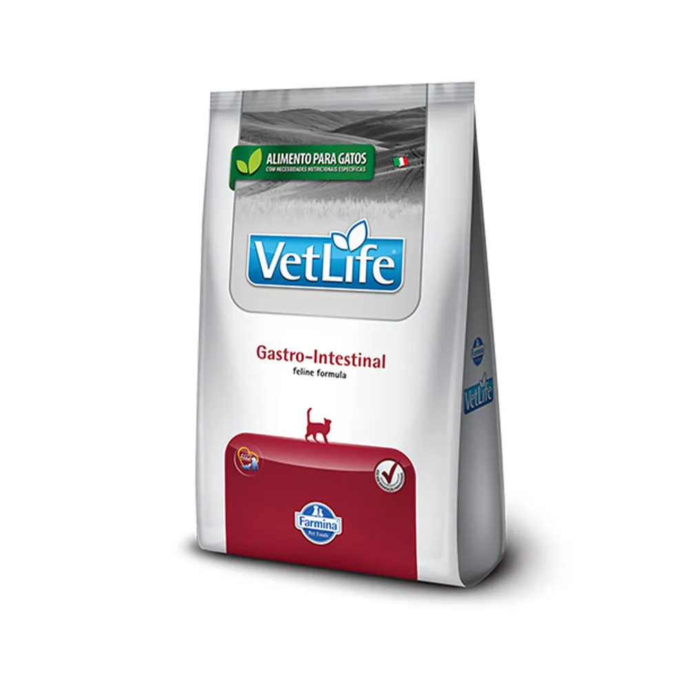 Ração Farmina Vet Life Gastro-Intestinal Para Gatos 400g - Terra Zoo