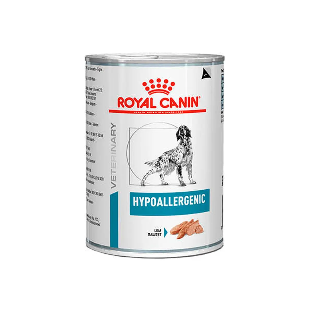 Ração Royal Canin Lata Veterinary Hypoallergenic para Cães 400g