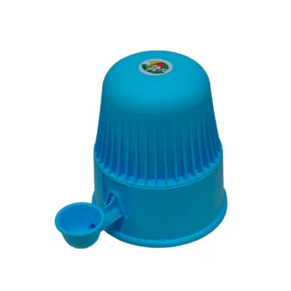 Bebedouro Polipropileno para Cães (Raças Pequenas) e Gatos 2L Azul Bebê Vida Mansa