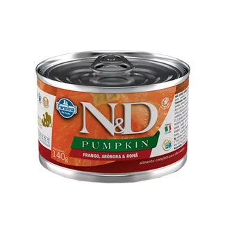 Ração Farmina Lata N&amp;D Pumpkin para Cães Adultos Sabor Frango, Abóbora e Romã 140g