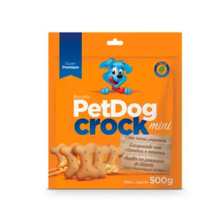 Biscoito para Cães de Raças Pequenas Petdog Crock Mini 500g