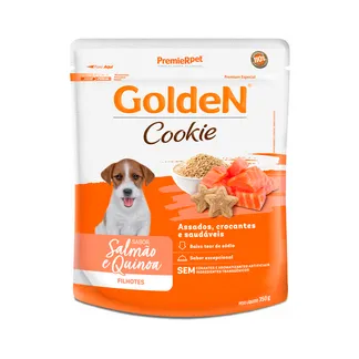 Golden Cookie para Cães Filhotes Sabor Salmão e Quinoa 350g