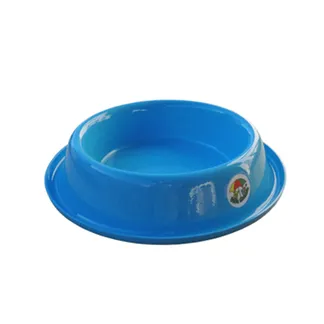 Comedouro Tigela Alumínio Azul Bebê Vida Mansa para Cães 200ml