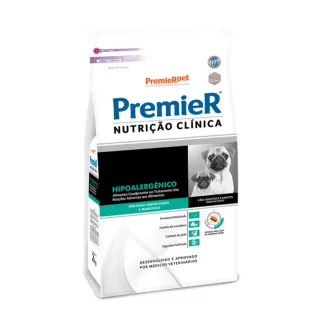 Ração Premier Nutrição Clínica Hipoalergênico Proteína Hidrolisada e Mandioca para Cães Adultos e Filhotes de Raças Pequenas 10,1Kg