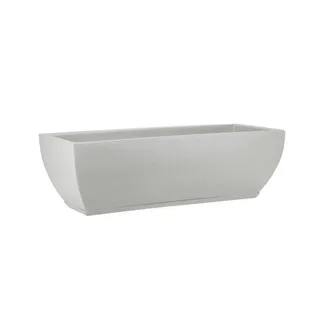 Floreira Amsterdã Grafiato 75x25cm Branco Sólido Floridis
