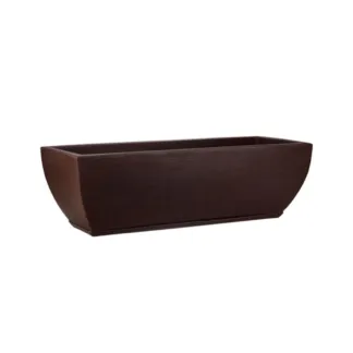 Floreira Amsterdã Grafiato 95x27cm Marrom Stone Effect Floridis