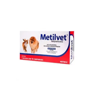 Metilvet 5mg para Cães e Gatos 10 Comprimidos Vetnil