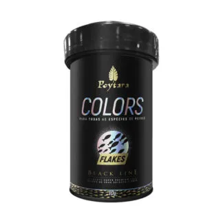 Ração para Peixes Colors Flakes Black Line 10g Poytara