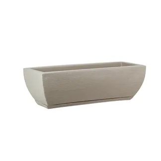 Floreira Amsterdã Grafiato 48x16cm Bege Stone Effect Floridis
