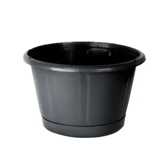 Vaso Cuia Nobre N°02 Preto com Prato Nutriplan