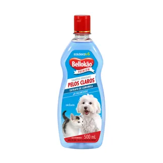 Shampoo Bellokão Pelos Claros para Cães e Gatos 500ml