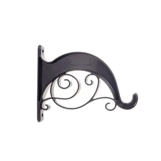 Suporte de Parede Zeus N°01 para Vasos de Planta Preto Jorani