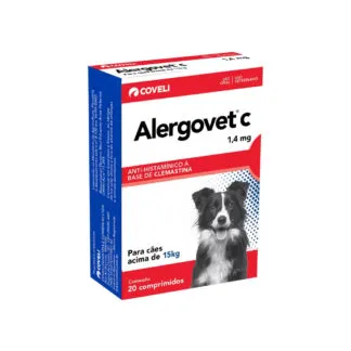 Alergovet 1,4mg para Cães acima de 15Kg 20 Comprimidos Coveli