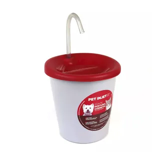 Bebedouro Fonte Pet Injet Postura Correta para Cães e Gatos Vermelho Pet Injet