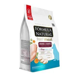 Ração Fórmula Natural Fresh Meat para Cães Adultos de Porte Grande e Gigante Sabor Frango, Mandioca e Alecrim 2,5Kg Adimax