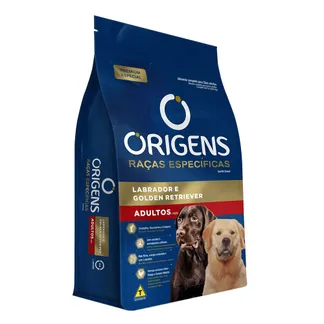 Ração Origens Raças Específicas para Cães Adultos Labrador e Golden Retriever 15Kg Adimax
