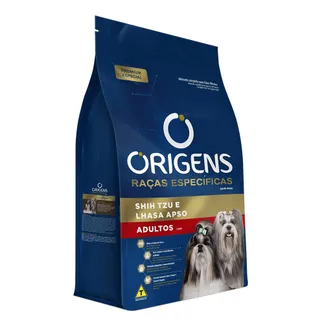 Ração Origens Raças Específicas para Cães Adultos Shih Tzu e Lhasa Apso 1Kg Adimax