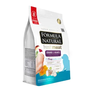 Ração Fórmula Natural Fresh Meat para Cães Filhotes de Porte Grande e Gigante Sabor Frango, Mandioca e Cúrcuma 2,5Kg Adimax