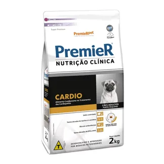 Ração Premier Nutrição Clínica Cardio para Cães Adultos de Porte Pequeno 2Kg