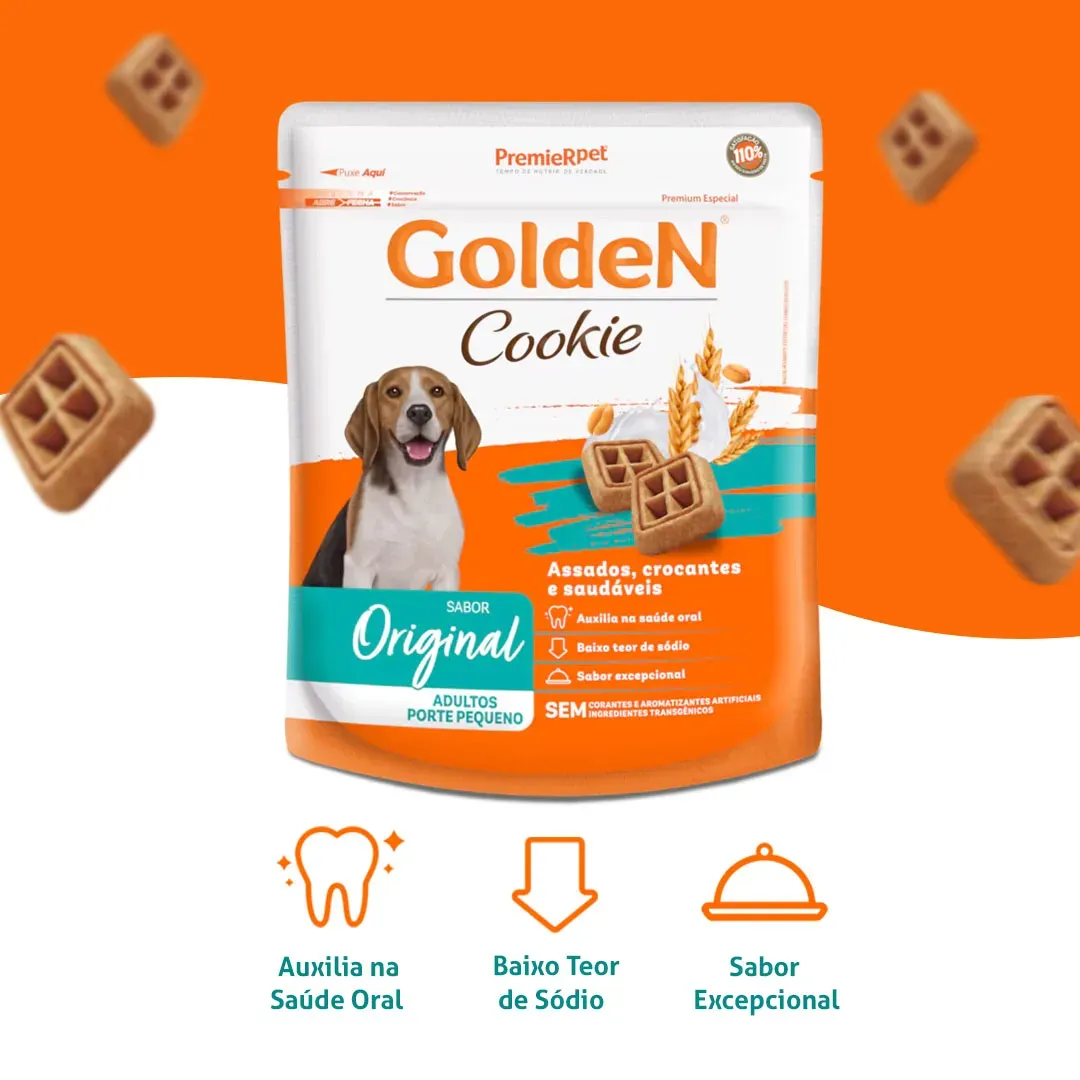 Golden Cookie Original Para Cães Adultos De Porte Pequeno 750g