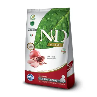 Ração Farmina N&amp;D Prime para Cães Filhotes de Raças Médias Sabor Frango e Romã 2,5Kg