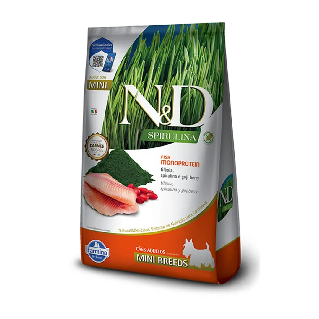 Ração Farmina N&D Spirulina Para Cães Adultos De Raças Pequenas