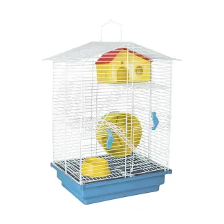 Gaiola para Hamster Teto Aramado 3 Andares Jel Plast (Cores Variadas)