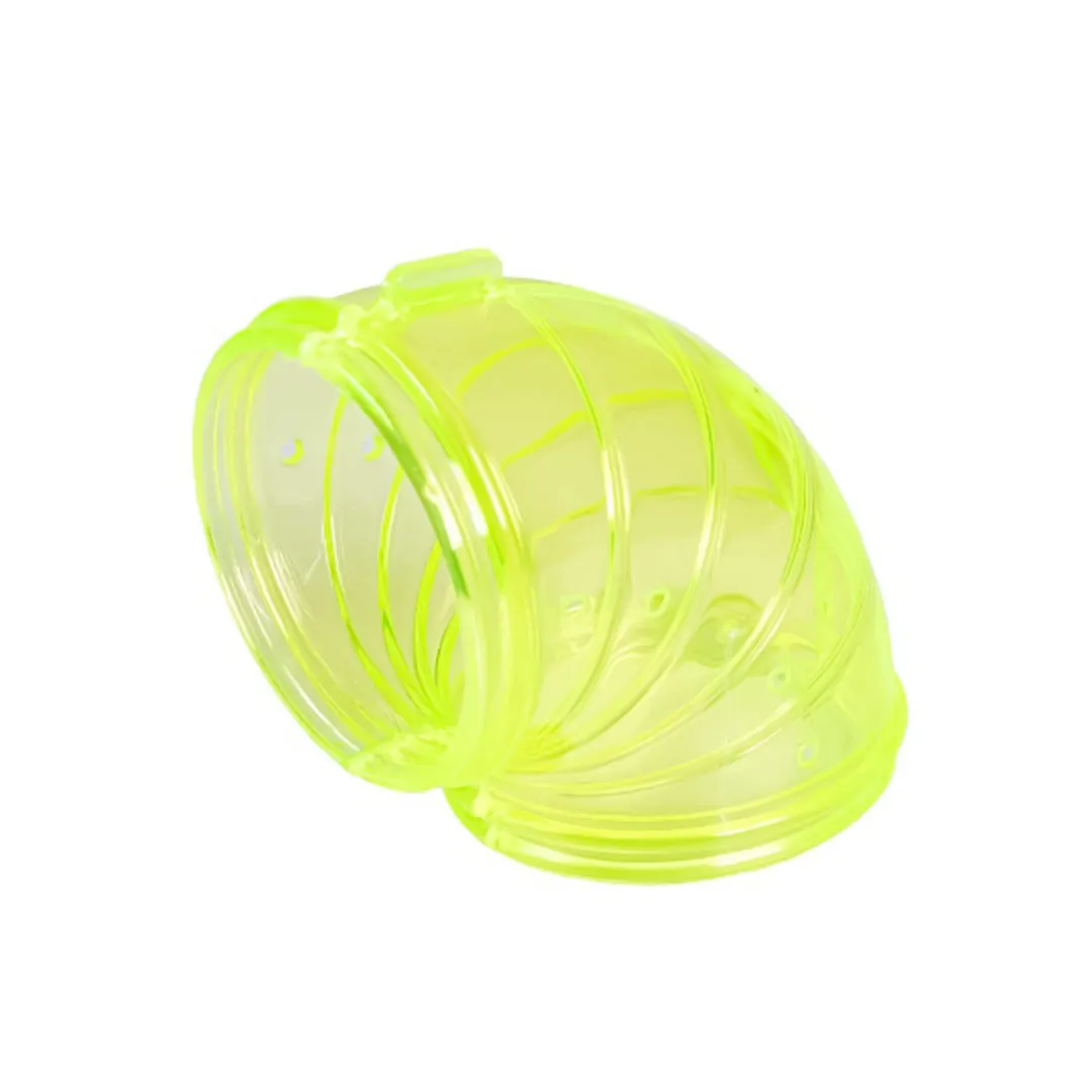 Tubo para Gaiola Hamster Modelo Curvo Jel Plast (Cores Variadas)
