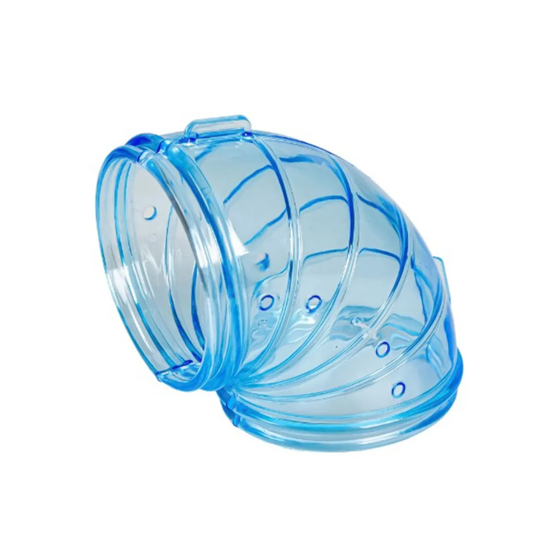 Tubo para Gaiola Hamster Modelo Curvo Jel Plast (Cores Variadas)