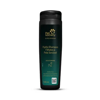 Shampoo Pet Society Filhotes e Pele Sensível para Cães e Gatos 300ml