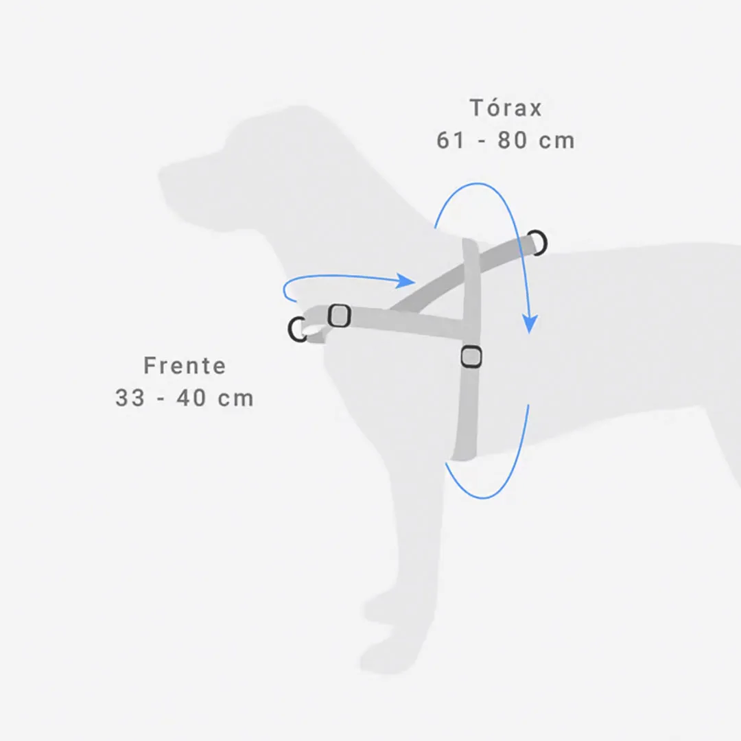 Peitoral Anitpuxão Zee.Dog Softewalk Naturals Moss Tamanho M para Cães