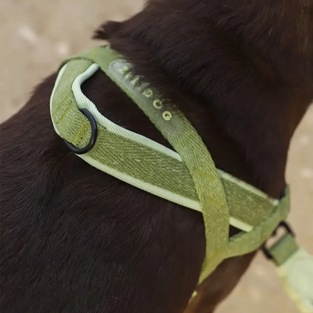 Peitoral Anitpuxão Zee.Dog Softewalk Naturals Moss Tamanho P para Cães
