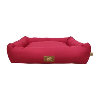 Cama Retangular Vermelha Tamanho M Fábrica Pet