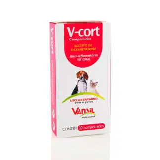 V-Cort para Cães e Gatos 20 Comprimidos Vansil